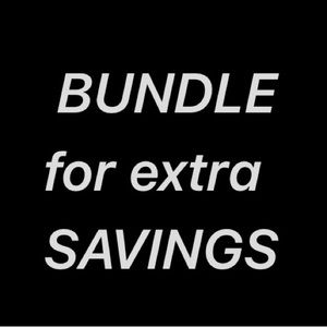 Add items to a bundle, the icon that looks like a shopping bag & +, to save!